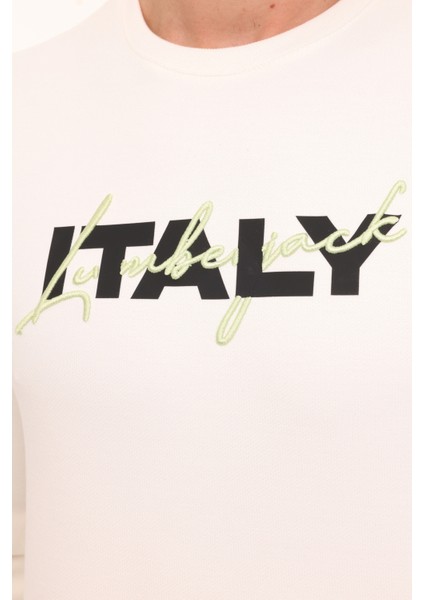 Ml Zuhn 16ıtl521 4pr Kırık Beyaz Erkek Sweatshirt