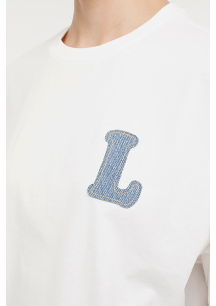 Wl Delta 11MD1082 4fx Ekru Kadın Kısa Kol T-Shirt