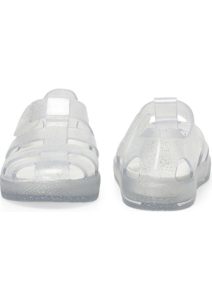 Star Glitter Unisex Çocuk Beyaz Sandalet