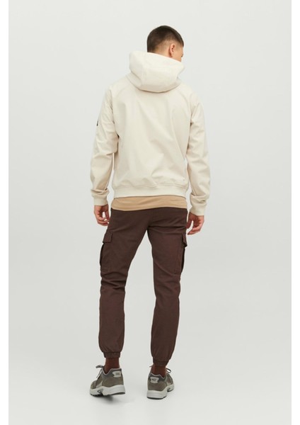 JJEBASIC SOFTSHELL HOOD N Ekru Erkek Mont