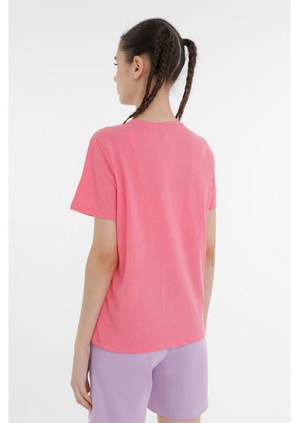 WL LAYLA 11FN17 3PR Pembe Kadın Kısa Kol T-Shirt