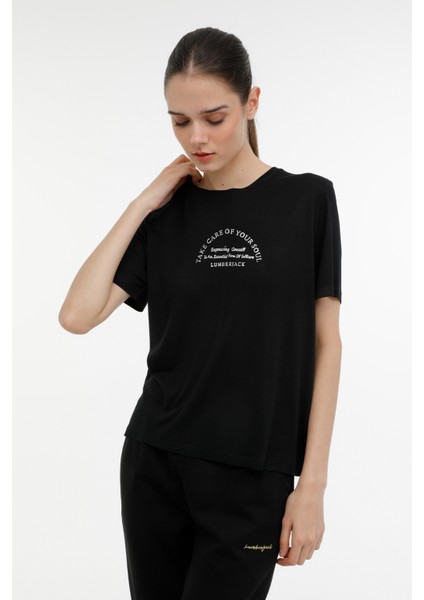 Wl Nova 11CT2009 3fx Siyah Kadın Kısa Kol T-Shirt