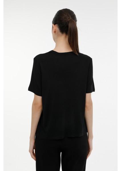 Wl Nova 11CT2009 3fx Siyah Kadın Kısa Kol T-Shirt