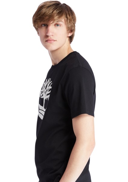 SS KENNEBEC RIVER TREE LO Siyah Erkek Kısa Kol T-Shirt