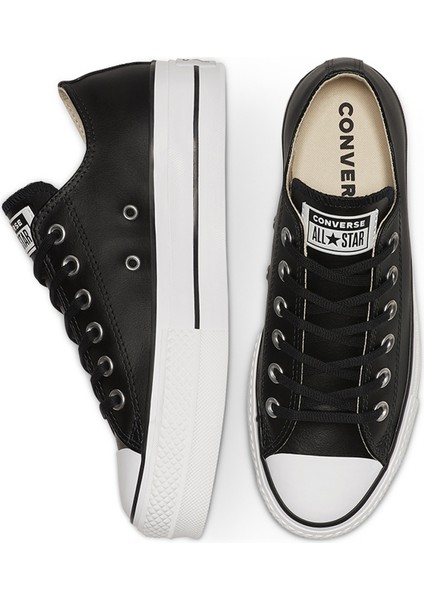 Chuck Taylor All Star Leather Platform Erkek Siyah Sneaker.001