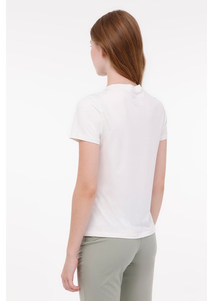 Wl Anya 11GFP907 4fx Beyaz Kadın Kısa Kol T-Shirt