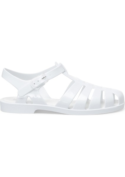 BIARRITZ Beyaz Kadın Düz Sandalet