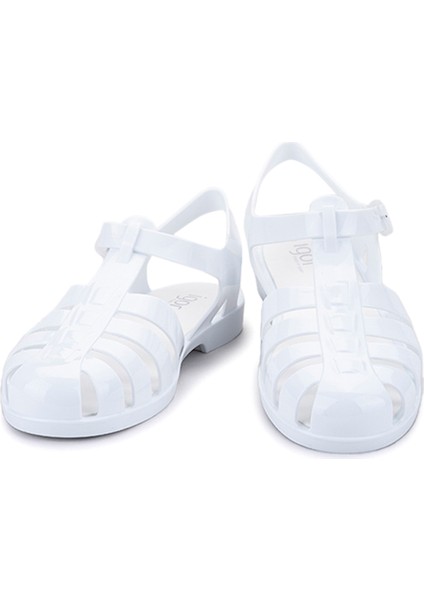 BIARRITZ Beyaz Kadın Düz Sandalet