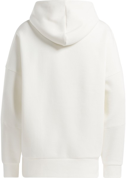 Lux Oversızed Hoodıe Ekru Kadın Sweatshirt