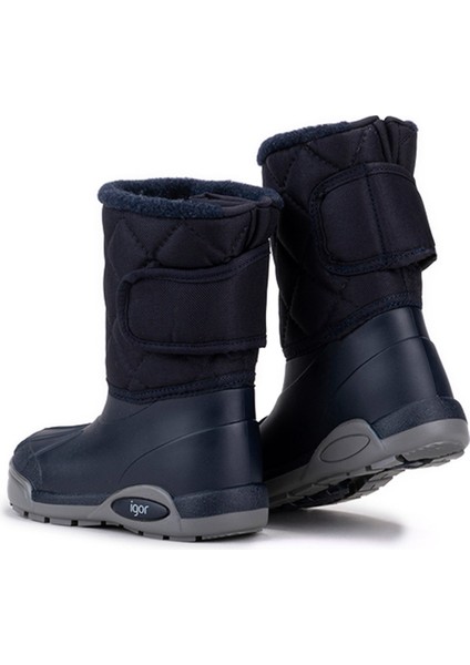 Topo Skı Nylon Lacivert Erkek Çocuk Kar Botu