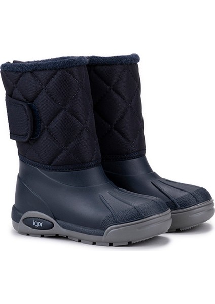 Topo Skı Nylon Lacivert Erkek Çocuk Kar Botu