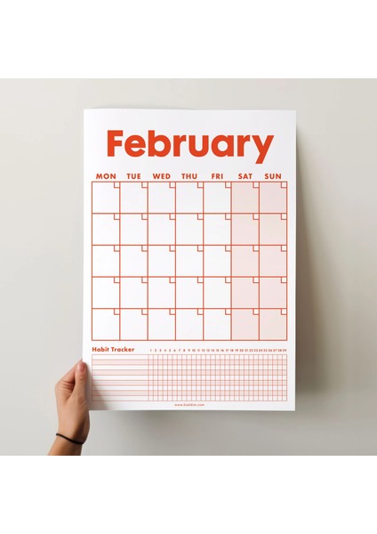 12 Aylık Planlayıcı Zamansız Takvim, Alışkanlık Takip Planlayıcı, Sürekli Takvim, Renkli Tarihsiz Takvim, 33 x 48 Cm, A4, Undated Monthly Wall Planner, Habit Tracker Planner, Perpetual Wall Calendar fiyatları