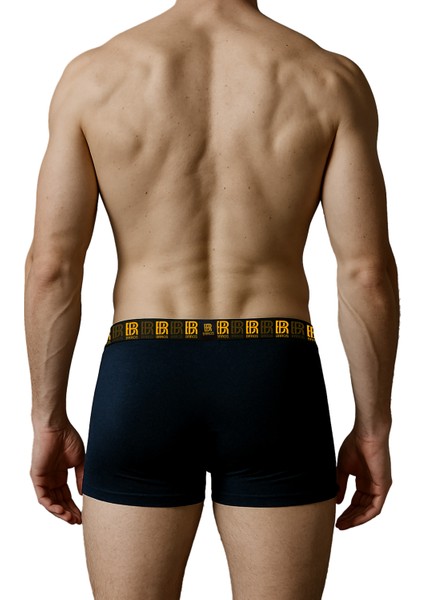 Erkek 6’l Pamuklu Lacivert Boxer Set – Rahat ve Esnek Iç Giyim – Erkek Boxer modelleri