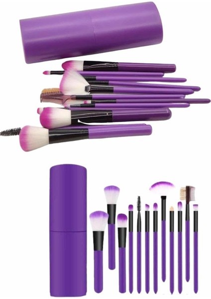 Depomix 12 Parça Makyaj Fırça Seti Profesyonel Fondöten Allık Far Kontür Fırçası indirimleri