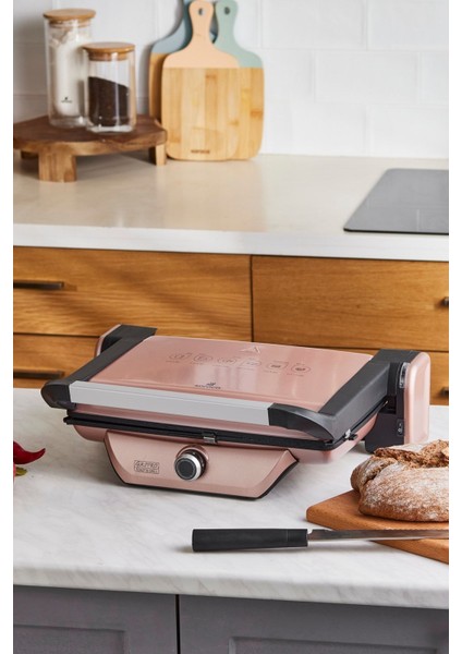 Pembe Rosegold Antibakteriyel Gastro Diamond Tost Makinesi, Lezzetli Tostlar Için Ideal!