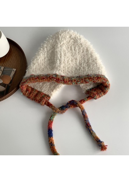 Kore Tarzı Moda Kadın Moda ve Çok Yönlü Sonbahar ve Kış Peluş Şapka (Yurt Dışından)