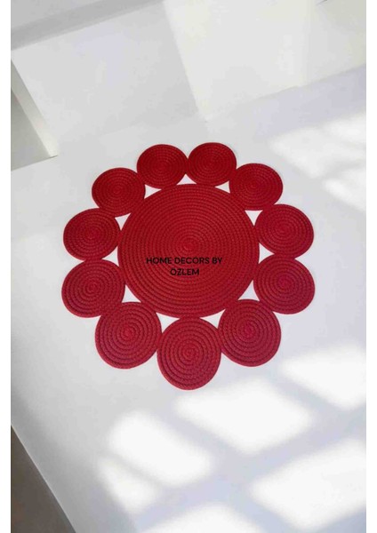 Hasır Dekoratif Runner Dekoratif Örtü Masa Örtüsü Düzenleyici 50x50