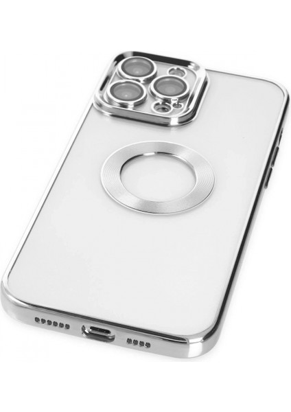 iPhone 14 Pro Kılıf Slot Silikon - Gümüş fırsatları