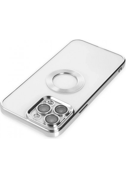 iPhone 14 Pro Kılıf Slot Silikon - Gümüş indirimleri