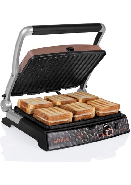 Renkli Izgaralı Tost Makinesi, Şık ve Pratik Kullanım, Pembe Renkli fiyatları