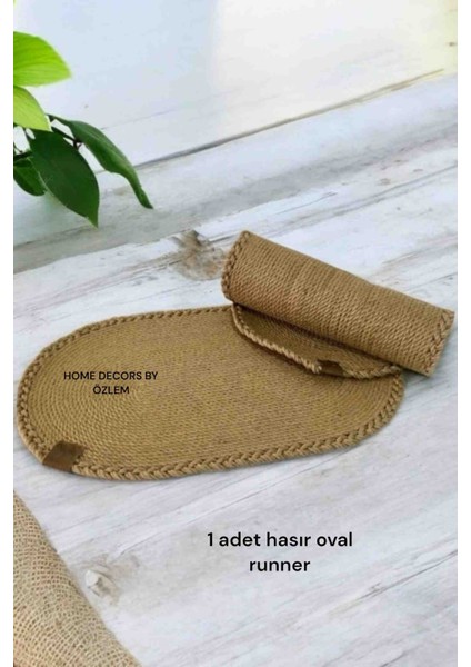 Hasır Dekoratif Runner Dekoratif Örtü Masa Örtüsü Düzenleyici 70x40