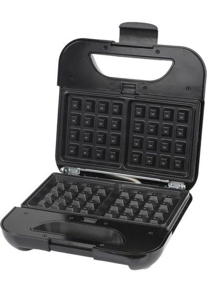 3'ü 1 Arada Waffle ve Tost Makinesi, Siyah, 800 Watt, Pratik ve Şık Tasarım fiyatları