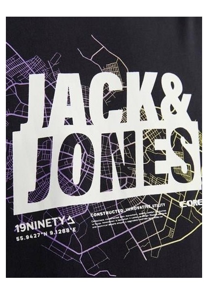 Jcomap Logo Erkek Siyah T-Shirt 12252376-Black