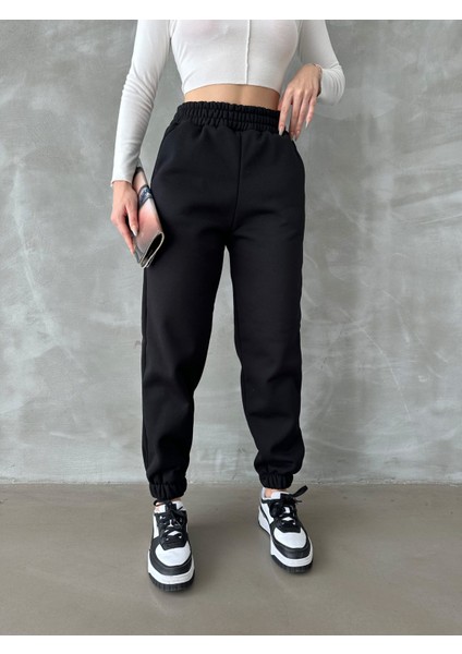 Kadın 3 Iplik Içi Şardonlu Jogger Eşofman Altı