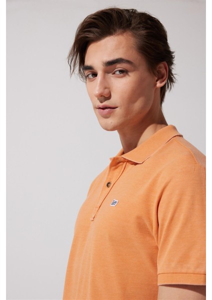Polo Yaka Tshirt Orange