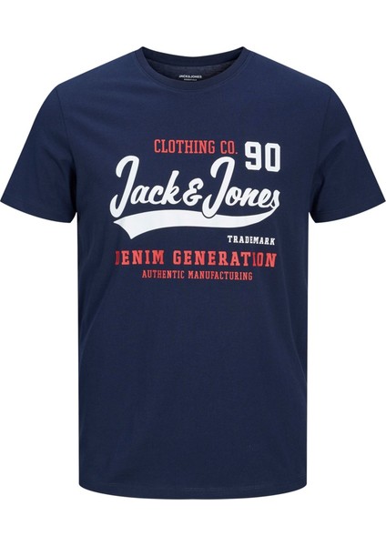 Jjelogo Tee Ss O-Neck 2 Col AW22 Sn Navy