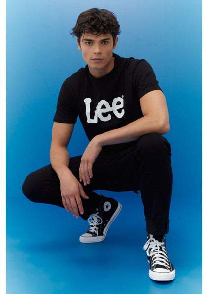 Regular Fit Normal Kesim Sıfır Yaka %100 Pamuk Logolu Tişört