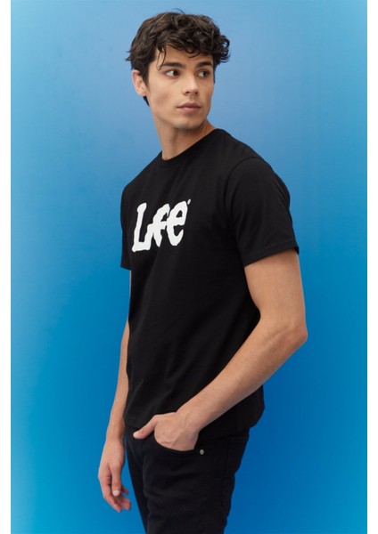 Regular Fit Normal Kesim Sıfır Yaka %100 Pamuk Logolu Tişört