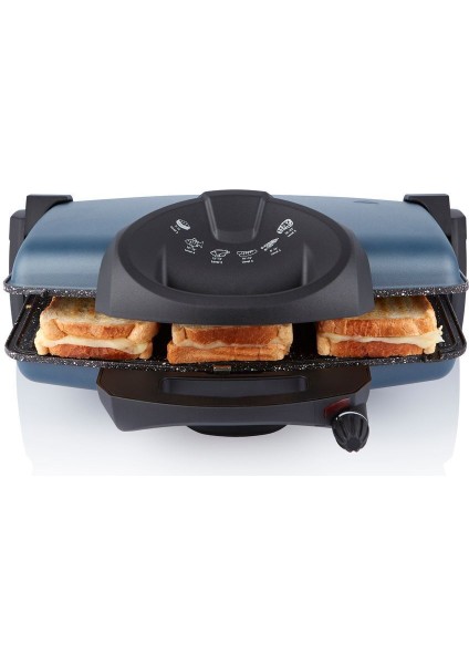 Gri Renkli Waffle ve Tost Makinesi, Şık ve Pratik Tasarım indirimleri