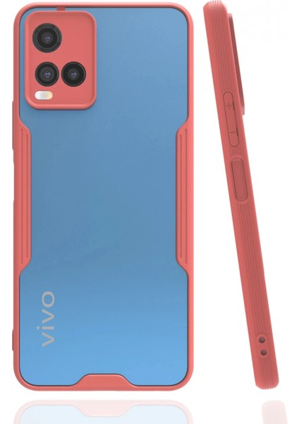 Vivo Y21S Kılıf Platin Silikon - Pembe