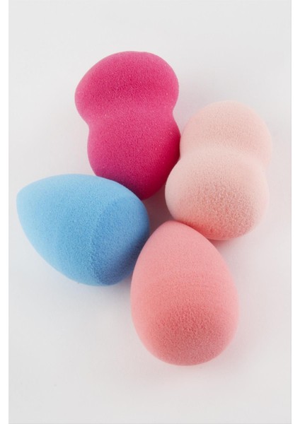 Depomix 4 Adet Yumurta Minik Makyaj Süngeri-Renkli