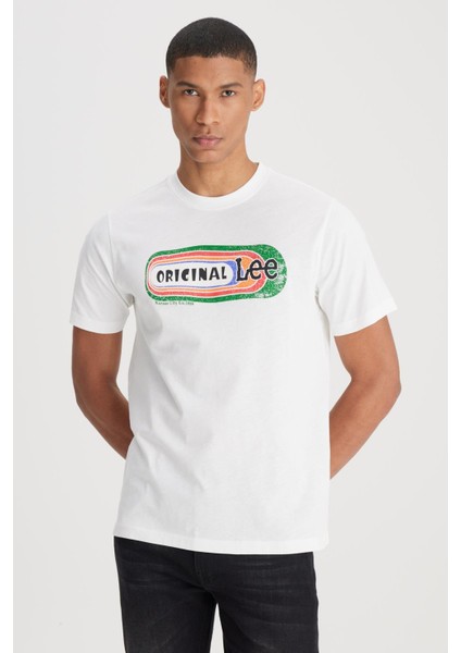 Erkek Beyaz Yuvarlak Yaka Tişört fırsatları