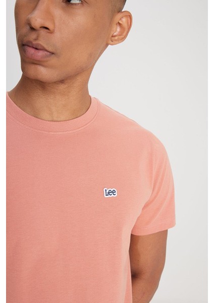 Regular Fit Rahat Kesim Bisiklet Yaka Kısa Kol Logolu Tişört