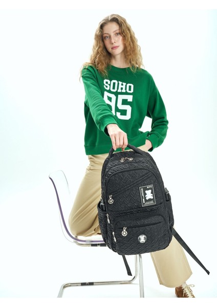 Okul Sırt Çantası Siyah 07Pc17735-S