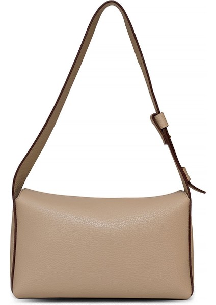 Çapraz Askılı Kadın Çanta Bej Us25203