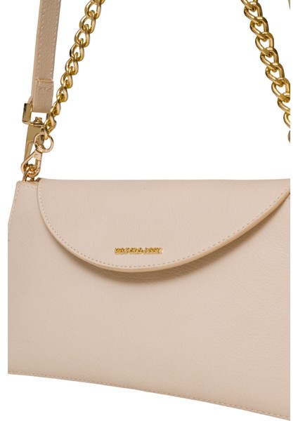 Çapraz Askılı Kadın Çanta Bej Us25118