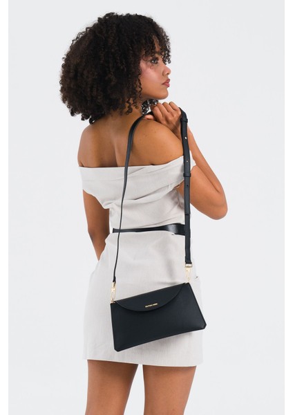 Çapraz Askılı Kadın Çanta Siyah Us25118
