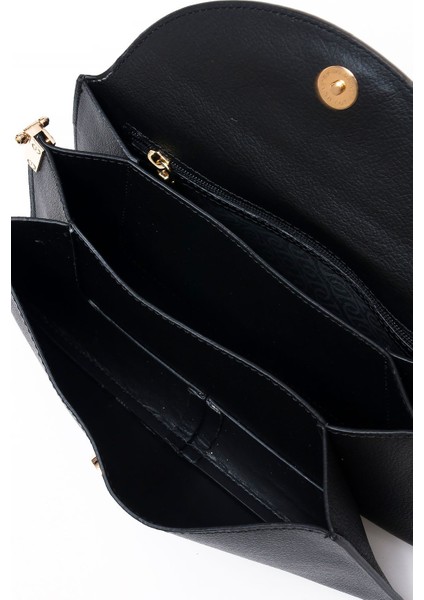 Çapraz Askılı Kadın Çanta Siyah Us25118