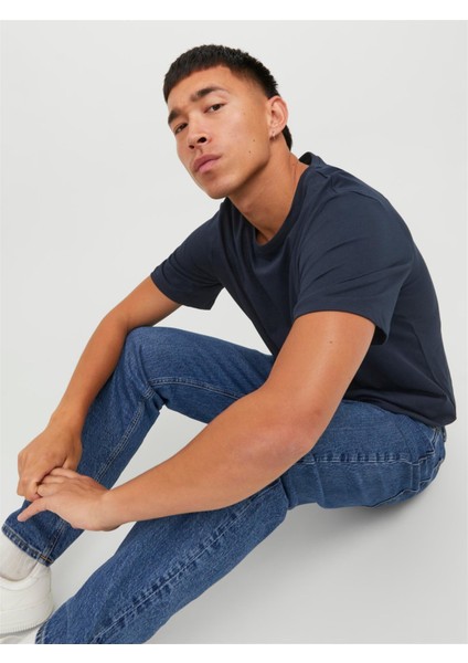 Bisiklet Yaka Basic Tişört-Organic