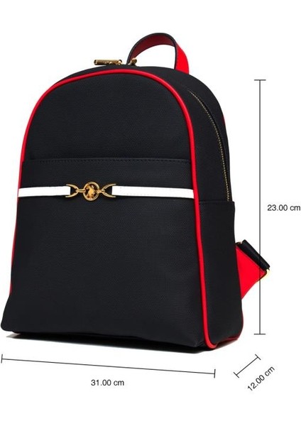 Kadın Sırt Çanta Lacivert-Beyaz-Kırmızı Us25240