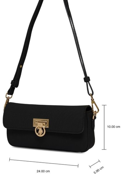 Çapraz Askılı Kadın Çanta Siyah Us25243