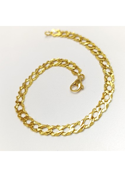 Döküm Zincir Bileklik Künye 14 Ayar Altın Hd Videolu modelleri