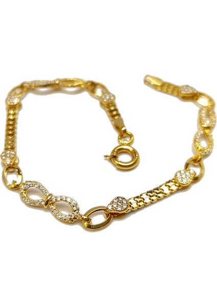 Sonsuzluk Bileklik Künye 14 Ayar Altın Hd Videolu