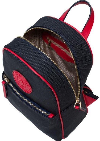 Kadın Sırt Çanta Lacivert-Kırmızı Us25276