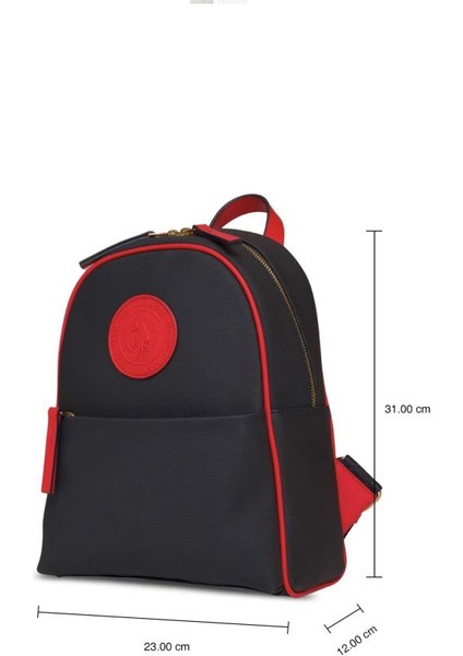 Kadın Sırt Çanta Lacivert-Kırmızı Us25276