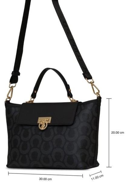 Çapraz Askılı Kadın Çanta Siyah Us25156